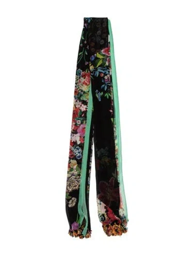 Pre-owned Etro Printed Scarf In Black