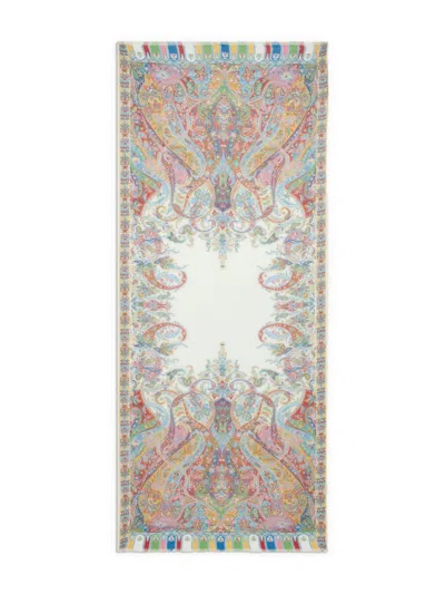 Etro Printed Scarf In Green