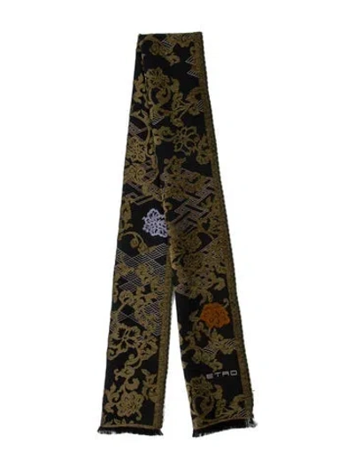 Pre-owned Etro Printed Scarf In Multi