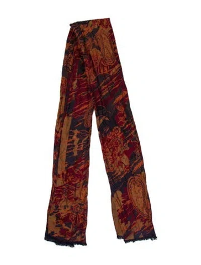 Pre-owned Etro Printed Scarf In Multi