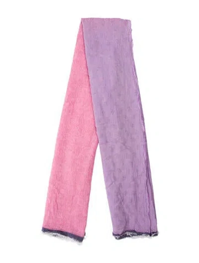 Pre-owned Etro Printed Scarf In Pink