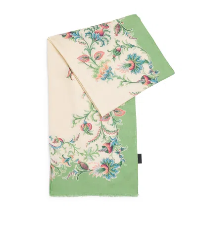 Etro Printed Scarf In Brown