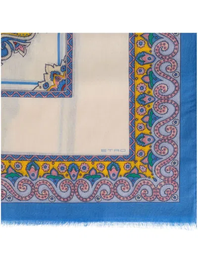 Etro Printed Scarf In White