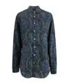 Etro Printed Shirt In Black