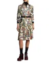 Etro White Printed Viscose Midi Dress In Print