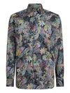 Etro Floral Print Long Sleeve Button-down Shirt In Multi