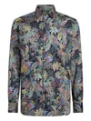 Etro Floral Print Long Sleeve Button-down Shirt In Multi