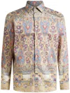 Etro Printed Shirt In Neutrals