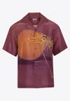 Etro Printed Short-sleeved Bowling Shirt In Multicolour