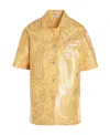 Etro Coated Paisley-print Ripstop Shirt In Nude
