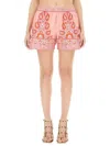 Etro Printed Shorts With Decorative Waistband