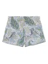 Etro All-over Patterned Drawstring Shorts In Blue