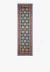 Etro Paisley-print Frayed-edge Wool-blend Scarf In Navy
