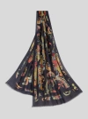 ETRO PRINTED SILK AND CASHMERE SCARF