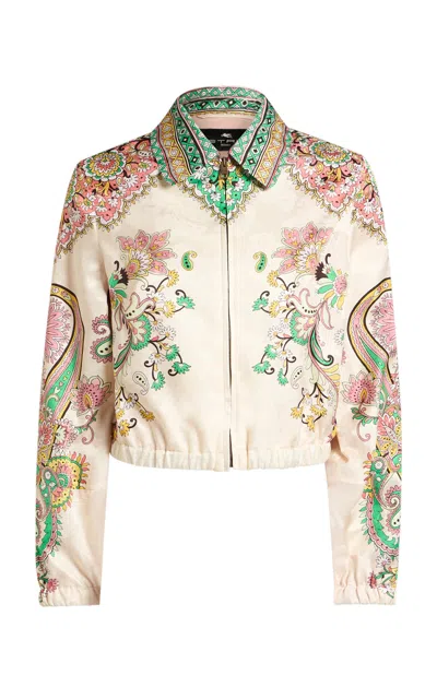Etro Women's Lucky Charms Bomber Jacket In Multi