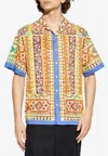 Etro Printed Cotton Bowling Shirt In Multi