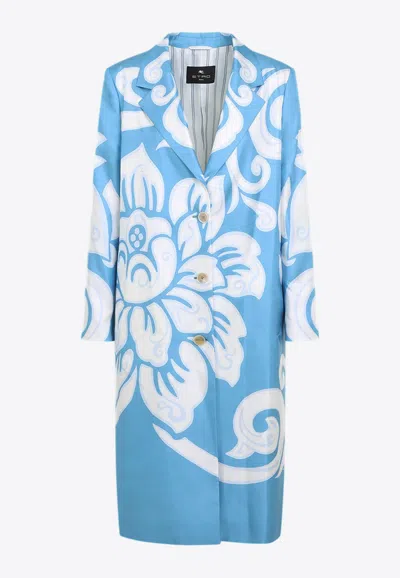 ETRO PRINTED SILK COAT