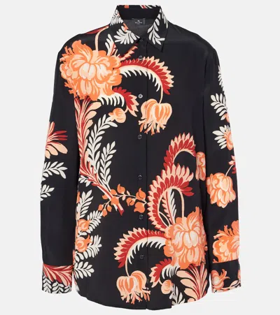 ETRO PRINTED SILK CRÊPE DE CHINE BLOUSE