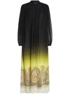 Etro Gradient Effect Paisley-print Silk Dress