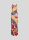 Etro , Printed Fil Coupe Dress With Fringe Detail, Red, Size 44 In Red