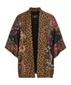 Etro Printed Silk Jacket In Black