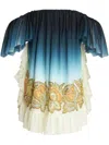 Etro Silk Dress In Blue