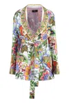 Etro Printed Silk Night Gown