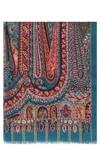 Etro Printed Silk Scarf In Multi