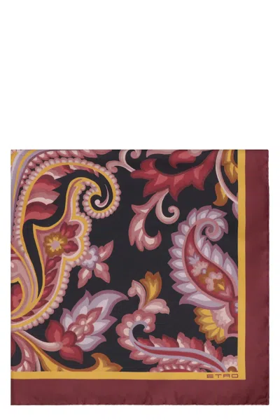 Etro Printed Silk Scarf In Multi