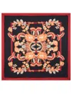 Etro Printed Silk Scarf In Black