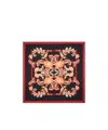 Etro Printed Silk Scarf In Black