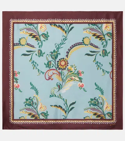 Etro Printed Silk Scarf In Multi