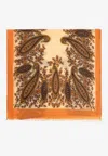 Etro Printed Silk Scarf In Multi