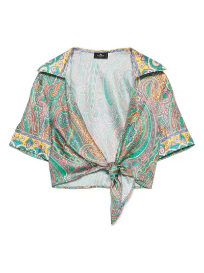 Etro Printed Silk Shirt