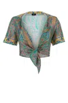 Etro Printed Silk Shirt