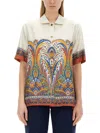 Etro Silk Shirt With Collared Neck And Print