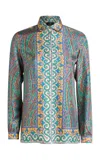 Etro Multi-coloured Silk Paisley Shirt In Multi