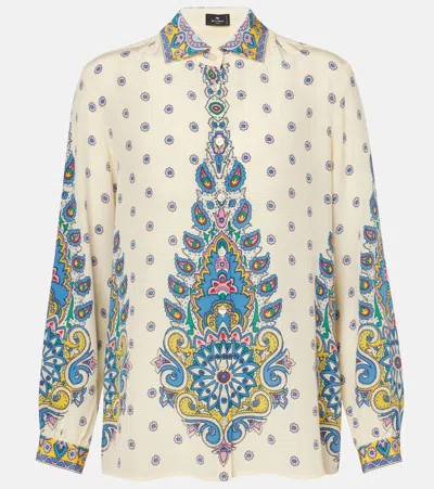ETRO PRINTED SILK SHIRT