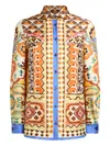 Etro Printed Silk Shirt In Multi