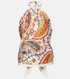 Etro Printed Silk Top In Multi