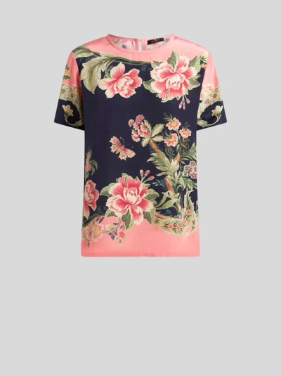 ETRO PRINTED SILK TOP