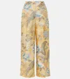 Etro Printed Silk Wide-leg Pants In Multicoloured