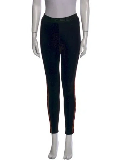 Pre-owned Etro Printed Skinny Leg Pants In Black