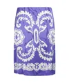 Etro Paisley-print Mini Skirt In Blue