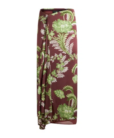 ETRO ETRO ALLOVER FLORAL PRINTED LONG SKIRT