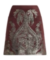 Etro Wool Blend Mini Skirt With Metallic Print In Multicolor