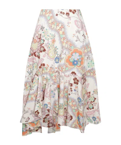 ETRO ETRO PAISLEY PRINTED MIDI SKIRT