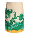 Etro Printed High Waist Knee-length Skirt In Nude