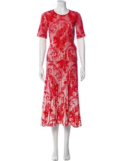 Pre-owned Etro Printed Skirt Set In Red