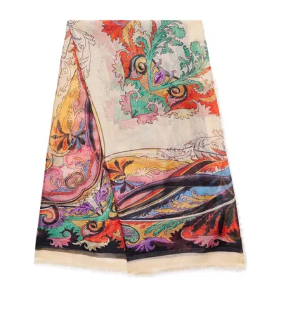 Etro Printed Square Scarf